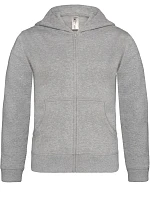 B&C Hooded Full Zip /kids Detská mikina s kapucňou 01.0682 heather grey B&C Hooded Full Zip /kids Detská mikina s kapucňou 01.0682 heather grey