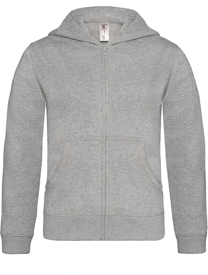 B&C Hooded Full Zip /kids Detská mikina s kapucňou 01.0682 heather grey B&C Hooded Full Zip /kids Detská mikina s kapucňou 01.0682 heather grey