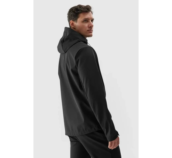 Kurtka Męska Softshell Z Kapturem 4F 4FWAW24TSOFM283-20S Czarna Kurtka Męska Softshell Z Kapturem 4F 4FWAW24TSOFM283-20S Czarna