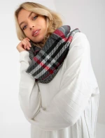 Tunelový šál AT KM 1402.20 šedá čierna