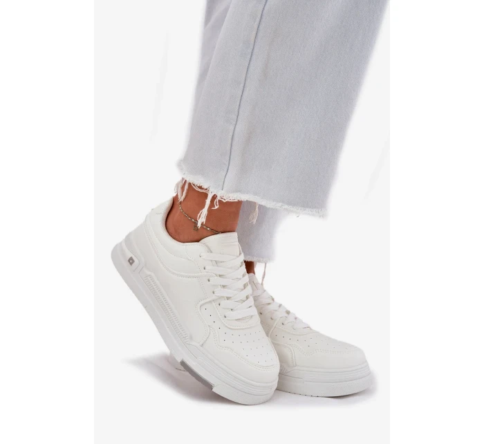 Dámské nízké tenisky Big Star – bílé | HI-POLY SYSTEM Dámské nízké tenisky Big Star – bílé | HI-POLY SYSTEM