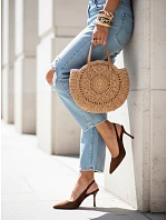Dámské semišové sandály ZY1385 hnědé- FashionStreet Dámské semišové sandály ZY1385 hnědé- FashionStreet