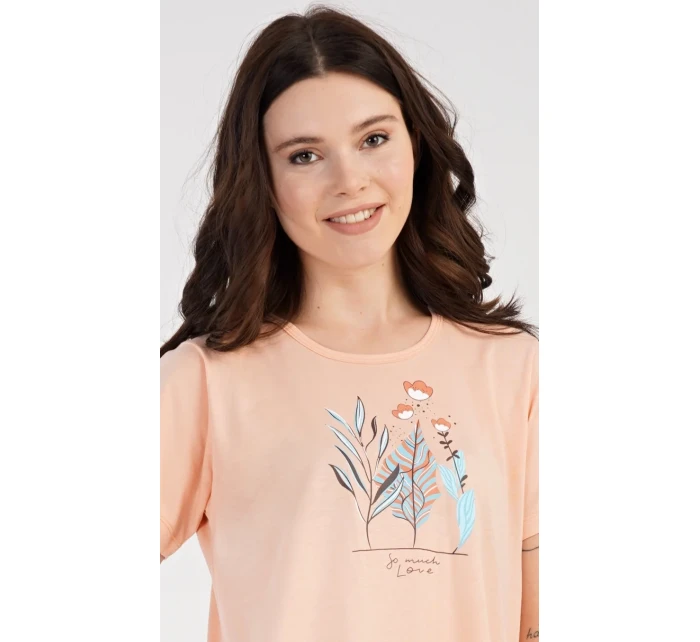 Dámské domácí šaty s krátkým rukávem Garden