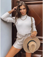 Dámský svetr s rolákem ecru Dstreet model 21971308 - FashionStreet