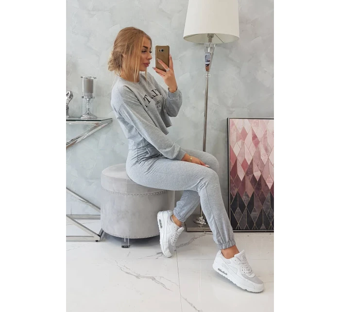 Atlanta šedá sada s potlačou Atlanta šedá sada s potlačou