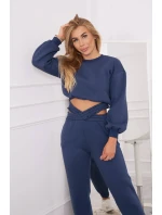 Zateplená souprava s krátkou model 18749044 mikinou - K-Fashion Zateplená souprava s krátkou model 18749044 mikinou - K-Fashion