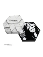 Skarpetki Rainbow Socks W Motywy Zwierzęce Zebra Panda  Czarno-Białe 2 Pary
