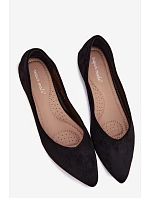 Balerínky Eco Suede Black Lelisa