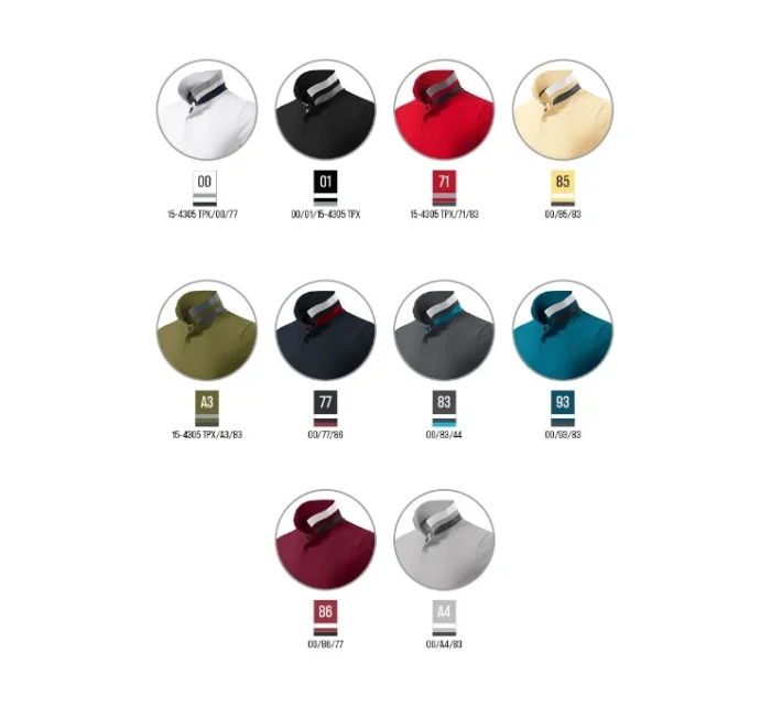 Collar Up polokošile pánská light anthracite