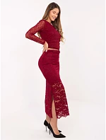 Sukně MI SD model 22260599 bordó - FPrice