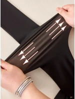 Dámske zateplené pančuchy TERMO hnedé FashionStreet UY2831