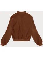 Hnědá vlněná bunda typu "bomber" model 19742930 - MADE IN ITALY