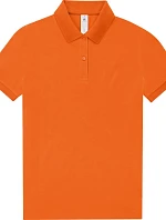 B&C My Polo 210 /women Dámske polo tričko z hrubej bavlny 01.W463 čisto oranžové