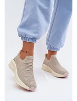 Dámské nazouvací tenisky  Béžové model 22133438 - Kobbo