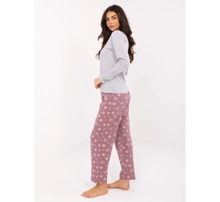 Pyžamo DU PI FP 001.48 sivé Pyžamo DU PI FP 001.48 sivé