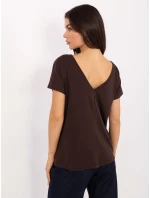 T shirt RV TS model 21730854 ciemny brązowy - FPrice