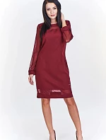 Dámske šaty M51965 vínové - Adika Collection