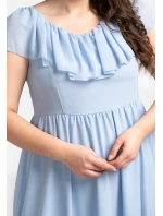 Dámske šaty SB247 svetlomodré - Karko