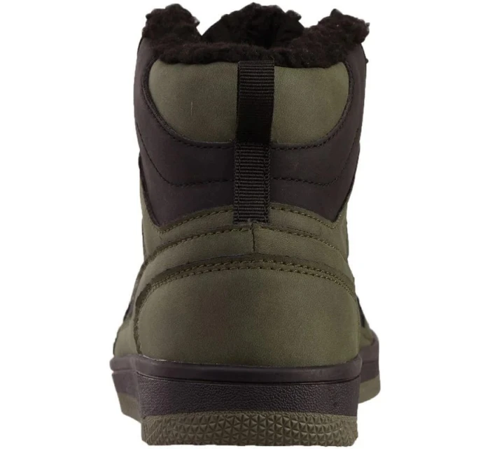 Pánske zimné členkové topánky s kožušinou 243374 3111 Tmavo zelená s čiernou - Kappa