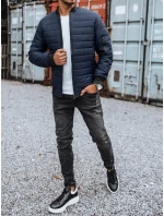 Pánská prošívaná bunda bomber tmavě modrá Dstreet model 21963662 - FashionStreet