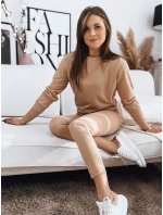 MILIAN tmavě béžová dámská tepláková souprava Dstreet model 21967784 - FashionStreet