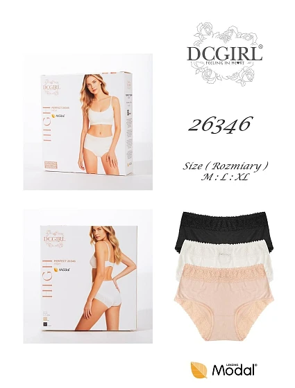Kalhotky DC Girl 26346 A2, balení, velikosti M–XL