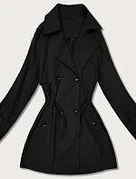 Krátky kabát Goodlookin s gombíkmi čierny (KK60415-1#)