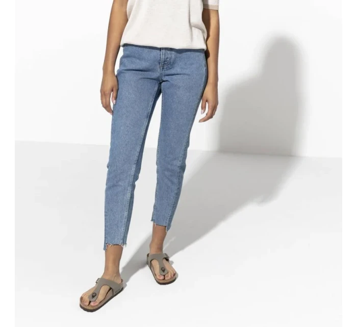 Birkenstock dámske úzke žabky Gizeh Stone Birko-Flor sivé (0043393)