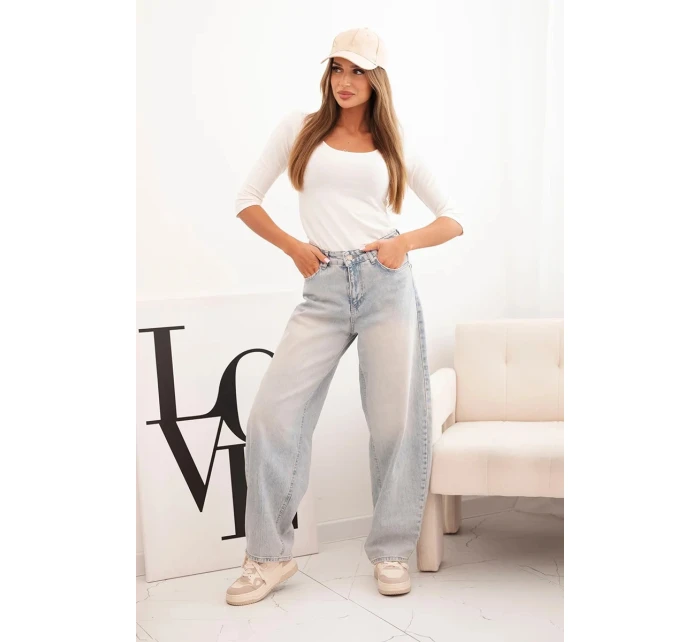 Blúzka s okrúhlym výstrihom ecru Blúzka s okrúhlym výstrihom ecru