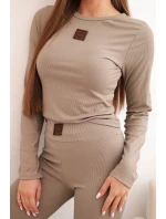 Dámská bavlněná souprava s dlouhým rukávem a legínami fango Dámská bavlněná souprava s dlouhým rukávem a legínami fango