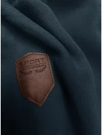 Hrubšia dámska mikina s pruhmi v morskej šedej farbe (2302)