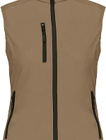 Kariban K 404 Dámska 3-vrstvová softshellová vesta 20.K404 camel