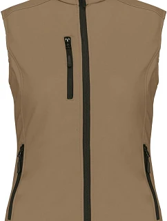 Kariban K 404 Dámska 3-vrstvová softshellová vesta 20.K404 camel
