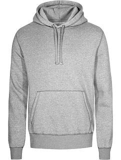 Promodoro 1680 Pánska mikina s kapucňou „X.O“ 40.1680 heather grey