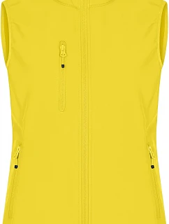 Classic Softshell Vest W Dámská 3vrstvá softshellová vesta model 22471292 lemon - Clique