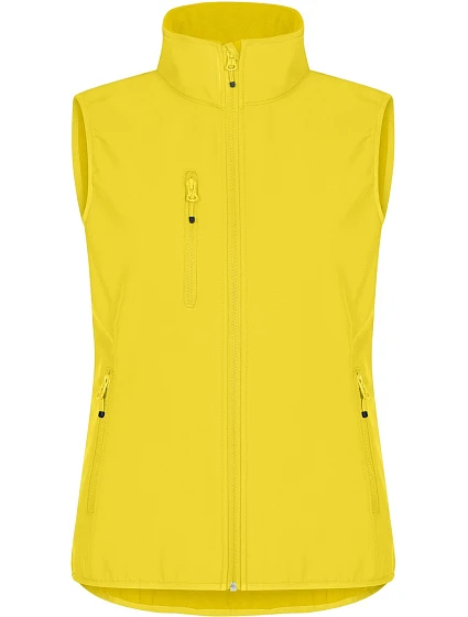 Clique Classic Softshell Vest W Dámska 3-vrstvová softshellová vesta 67.0916 lemon Clique Classic Softshell Vest W Dámska 3-vrstvová softshellová vesta 67.0916 lemon