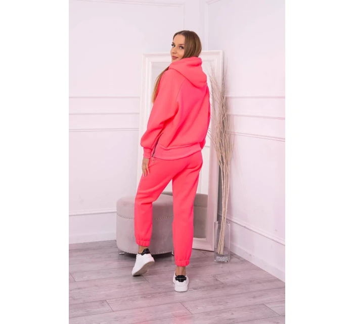 Zateplený rolák a mikina s kapucňou ružová neónová Zateplený rolák a mikina s kapucňou ružová neónová