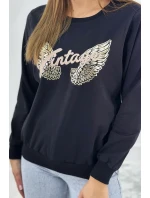 Mikina s potlačou čierna