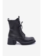 Ocieplane Botki Damskie Ze Skóry Naturalnej Vinceza 66671 Czarne