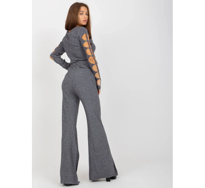 Kalhoty VI SP model 17846691 tmavě šedá - FPrice Kalhoty VI SP model 17846691 tmavě šedá - FPrice