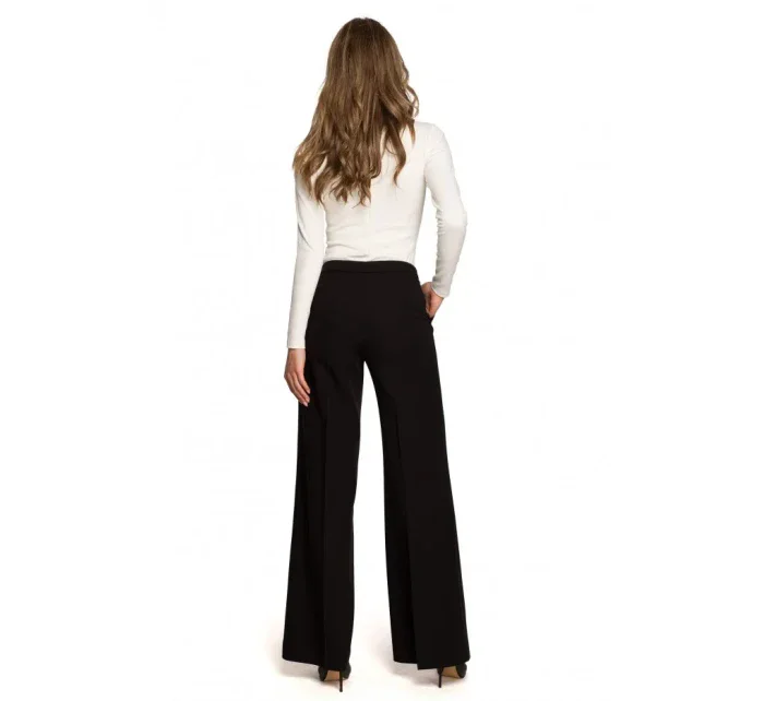 model 17678006 Široké kalhoty královská modř - STYLOVE model 17678006 Široké kalhoty královská modř - STYLOVE