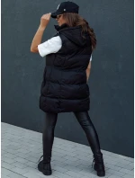 Dámská prošívaná dlouhá vesta černá Dstreet model 21979701 - FashionStreet