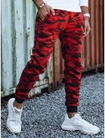 Pánské tepláky s potiskem moro červené model 21980066 - Dstreet