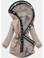 Dámska oversize bunda parka v cappuccino farbe (B8080-12) Dámska oversize bunda parka v cappuccino farbe (B8080-12)