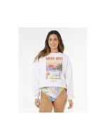 Dámska mikina RIP CURL Hayley O O/S Drop Shldr Crew biela pánska