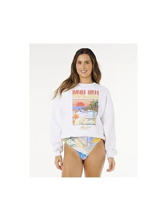 Dámska mikina RIP CURL Hayley O O/S Drop Shldr Crew biela pánska