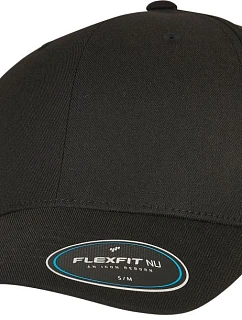 Flexfit 6100NU 6-panelová čiapka s kšiltom „NU®“ 55.6100 čierna