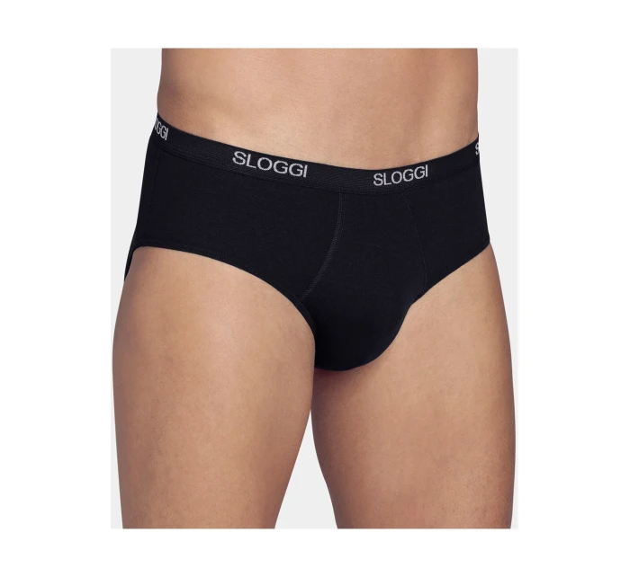 Pánské slipy men Basic Midi černé - Sloggi Pánské slipy men Basic Midi černé - Sloggi