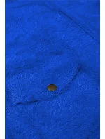 Krátka vlnená bunda z alpaky v chrpovej farbe (553)