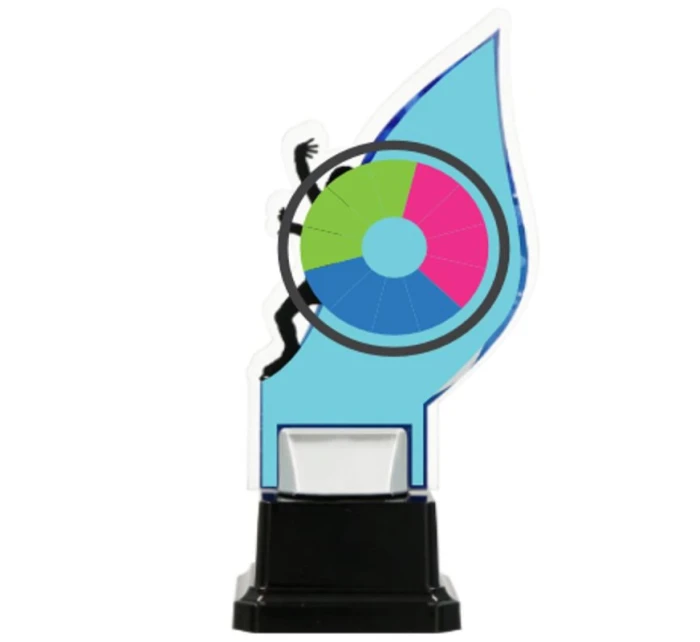 Vyvýšená trofej z plexiskla - INDIVIDUAL